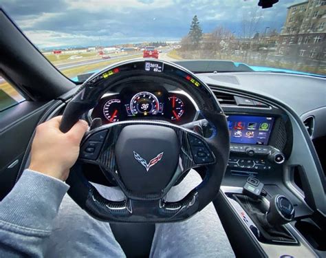 2014 2019 Chevrolet C7 Corvette Custom Carbon Fiber Steering Wheel W