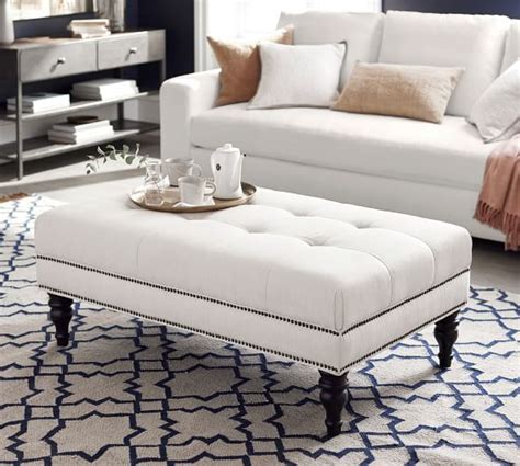 Tufted Ottoman Coffee Table Small Living Room Design Tips From