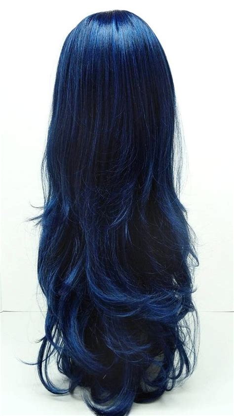 It looks a little blue in that picture but it's actually purple. How To Achieve The Dark Blue Hair You Always Wanted To Have