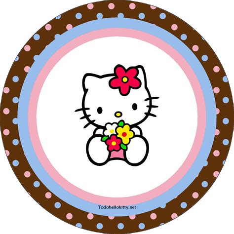 Etiquetas Circulares De Hello Kitty Hello Kitty Imagenes Cosas De