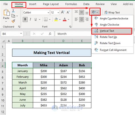 How To Make Text Vertical In Excel 2 Easy Ways ExcelDemy