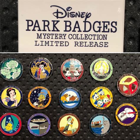 Disney Pins Blog On Instagram The Disney Park Badges Mystery Pin