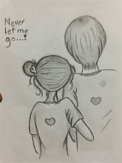 Easy Love Couple Drawing Images Girls Dp