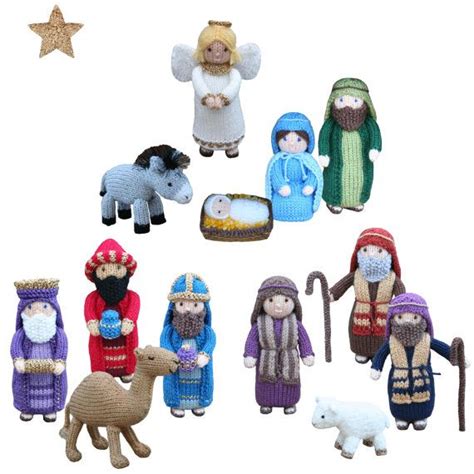 Nativity Knitted Christmas Decorations Christmas