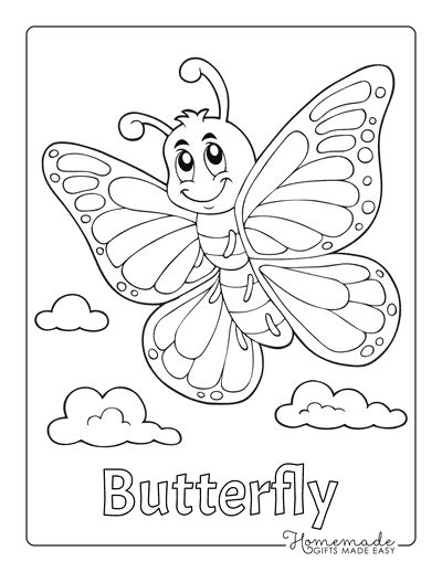 Free Butterfly Coloring Pages For Kids And Adults
