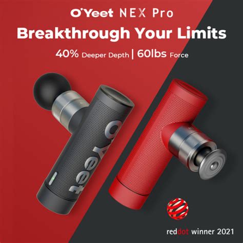 Oyeet Nex Pro Massage Gun Breakthrough The Limits Crowdfundnews