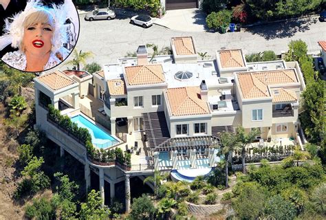 Lady Gagas Sprawling Mansion In Bel Air Celebrity Houses Celebrity