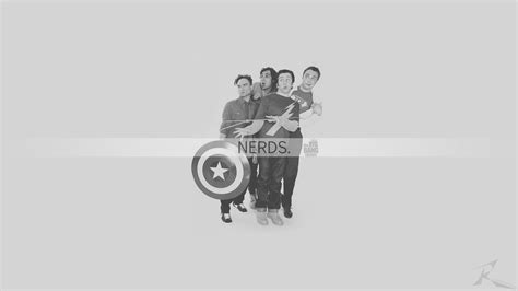 Nerds Text Illustration The Big Bang Theory Monochrome Hd Wallpaper