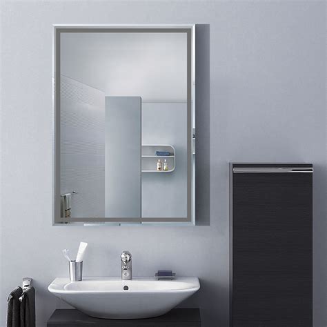 28 X 20 In Wall Mounted Rectangle Bathroom Mirror Dk Od C226b Decoraport Canada