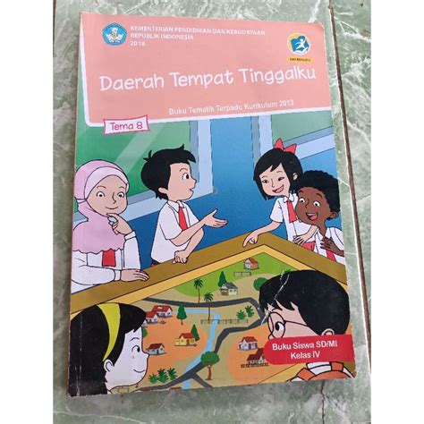 Jual Buku Tematik Kelas 4 Tema 8 Daerah Tempat Tinggalku Shopee Indonesia