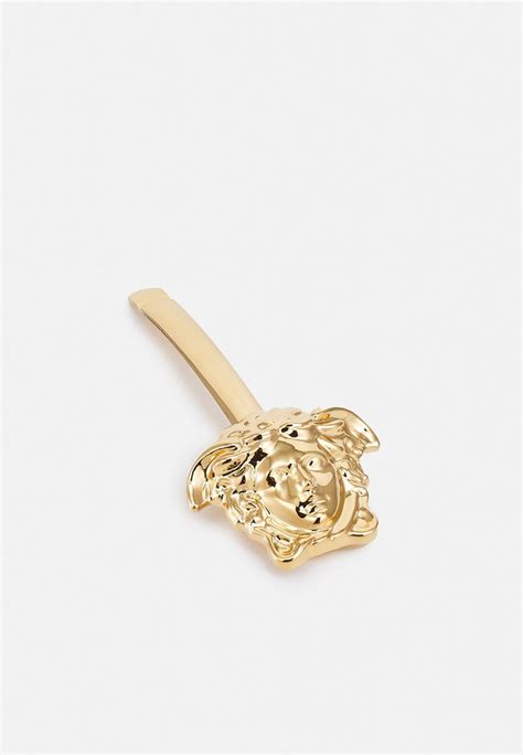 Versace Bobby Pin Medusa Hair Styling Accessory Gold Coloured