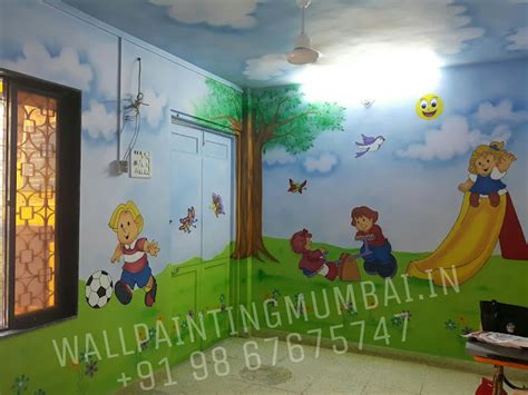 Kids Room Cartoon Painting Pre School Cartoon Wall Murals In Dadar Mumbai