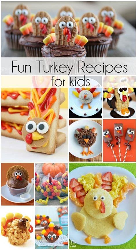 They can be made in a few simple steps and don't require the oven. Kids Turkey Recipes | Turkey Treats for Thanksgiving Day