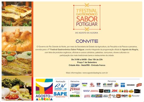 Festival gastronômico Sabor Potiguar do Agosto da Alegria resgata sabores da terra