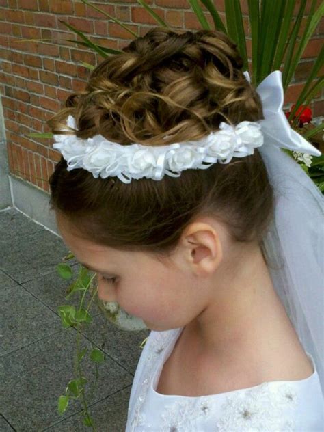 First Holy Communion Updo Hairstyles Hairstyle Guides