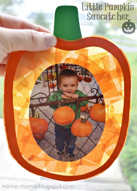 Minne Mama Little Pumpkin Craft Pumpkin Crafts Preschool Pumpkin