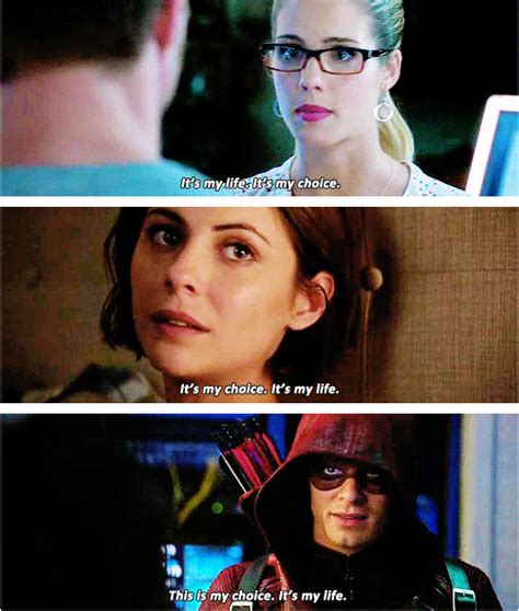 Arrow Its My Life Its My Choice Felicitysmoak In S02e03 And Theaqueen Royharper In