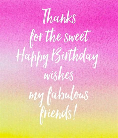 Thanks Quotes For Birthday Wishes Thank You For Your Birthday Wishes