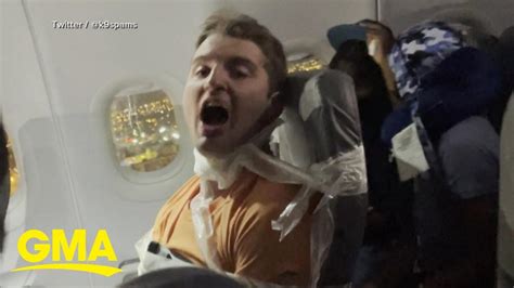 Unruly Passenger Duct Taped On Flight Sentenced To 60 Days In Jail L Gma Youtube