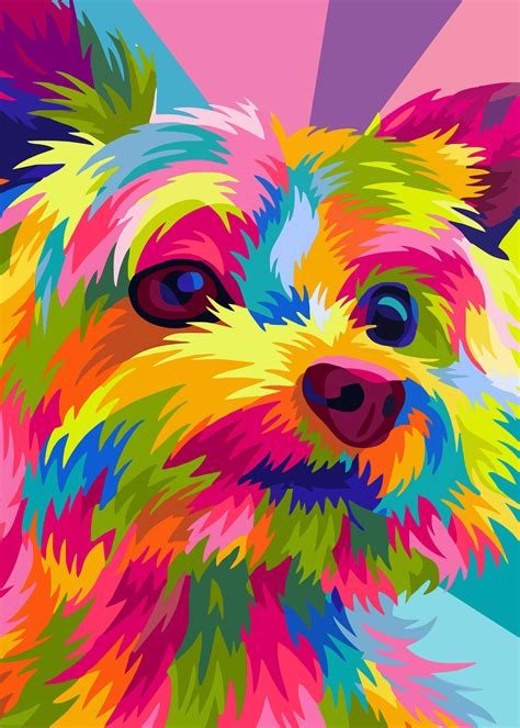 Yorkshire Dog Pop Art Poster By Ultimate Design Displate Dog