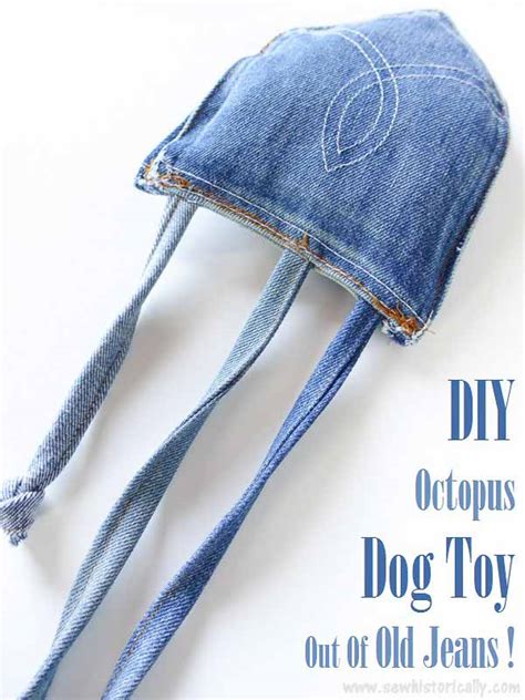 Easy Diy Dog Accessories From Old Jeans Pillar Box Blue