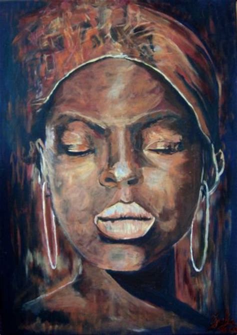 The Beauty Of An African Woman Paintings Ivegothepower