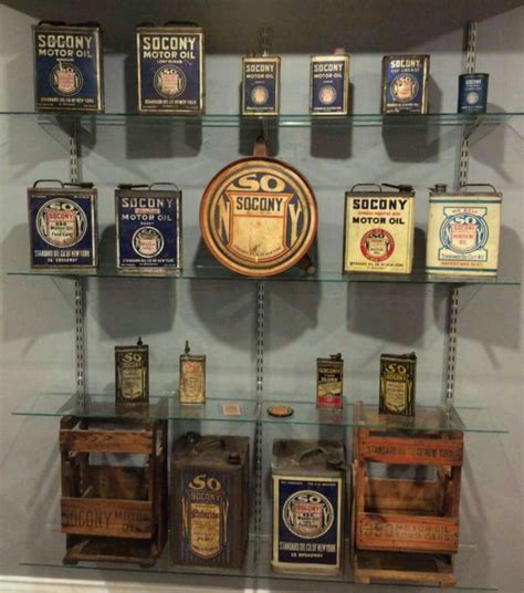 Rare Socony Motor Oil Can Collection Vintage Oil Cans Motor Oil