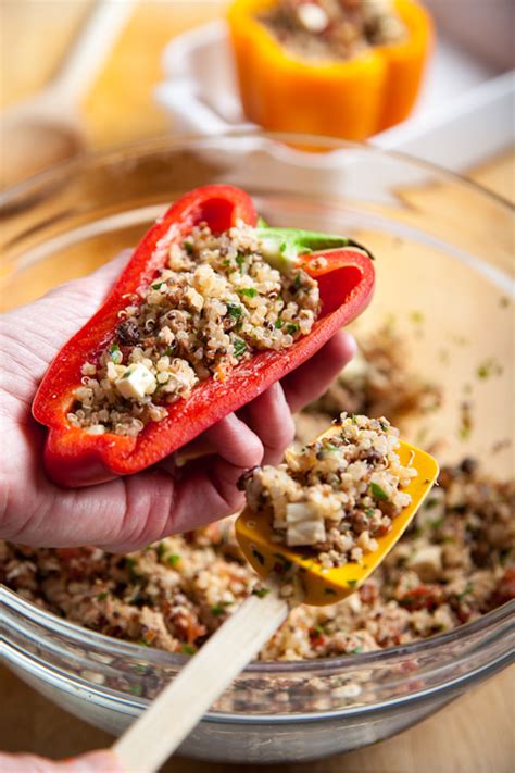 Turkey Quinoa Stuffed Peppers A Food Centric Life