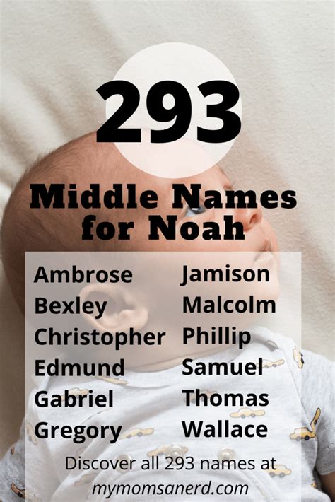 Middle Names For Noah 219 Great Ideas For Your Boy • My Moms A Nerd