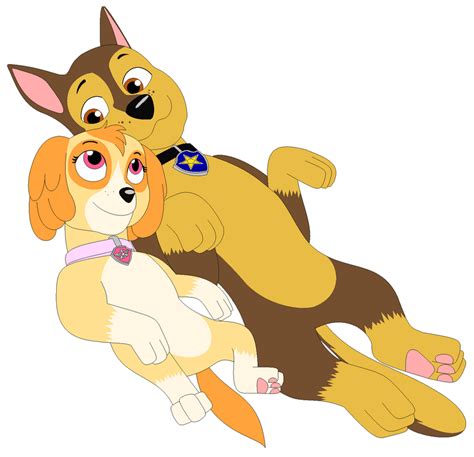 Paw Patrol Chase And Skye By Darthgoldstar710 On Deviantart