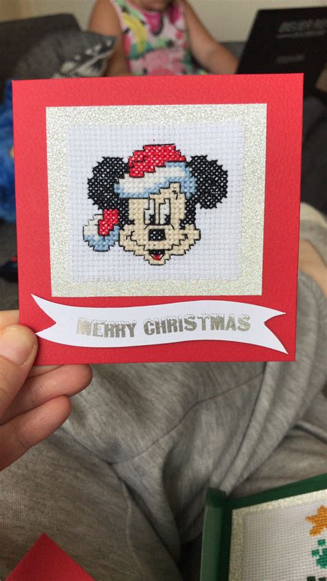 Mickey Mouse Christmas Card Etsy