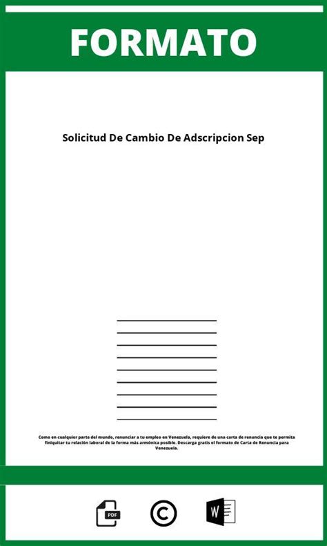 Formato De Solicitud De Cambio De Adscripcion Sep 2024