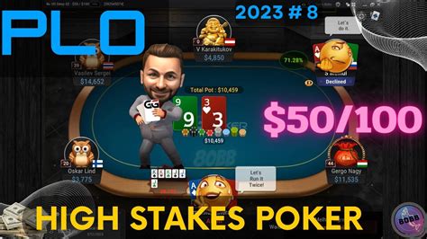 Online High Stakes Plo Cash Game Highlights ♠️ 50100 2023 8 Youtube