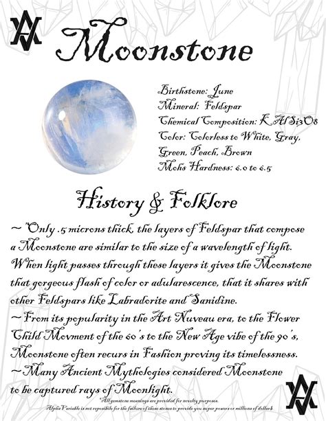 Moonstone Moonstone Ring Sterling Silver Crystal Healing Stones