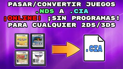 3dŞ Pasarconvertir Nds A Cia Online ¡facil Tutorial Completo