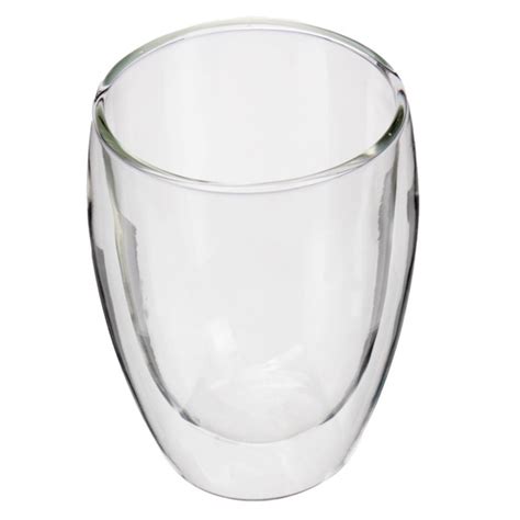 350ml clear handmade heat resistant double wall glass kungfu tea drink cup healthy drink mug