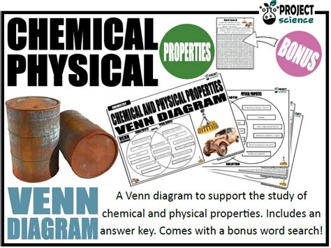Chemical And Physical Properties Venn Diagram Teaching Resources