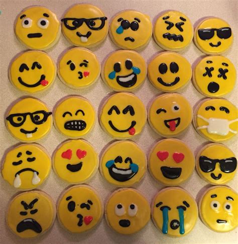 Emoji Sugar Cookies Sugar Cookies Emoji Cookie Sugar Cookie