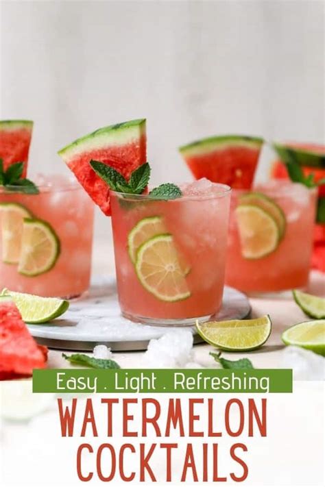 Vodka Watermelon Cocktails Kims Cravings