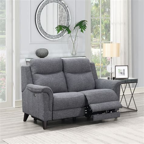 2 Seater Electric Recliner Fabric Sofa Baci Living Room