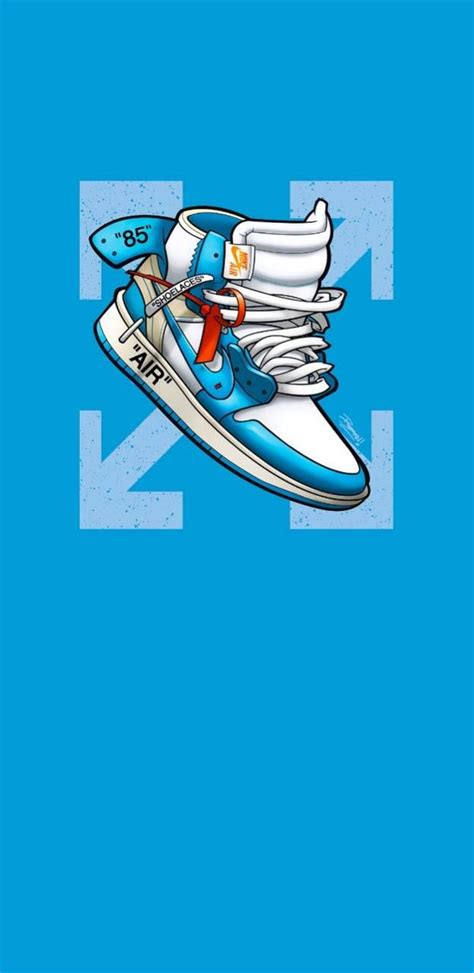 Blue Jordan 1 Wallpaper