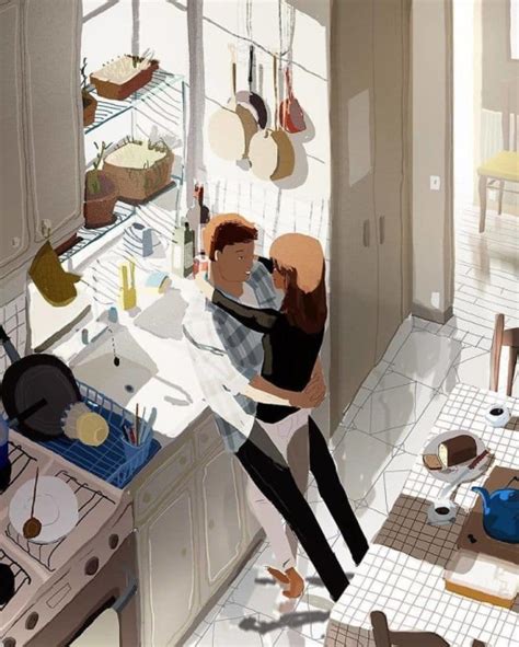Husband Turns Everyday Moments With His Wife Into Heartwarming Illustrations 22 Pics