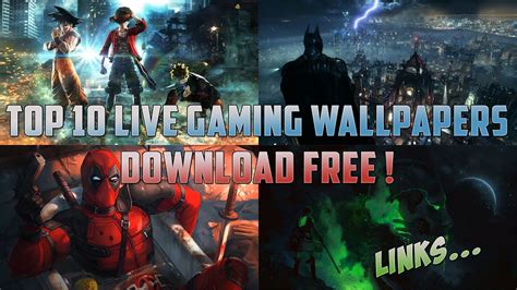 Top 10 Live Gaming Wallpapers For Pc 1080p Wallpaper Engine Live