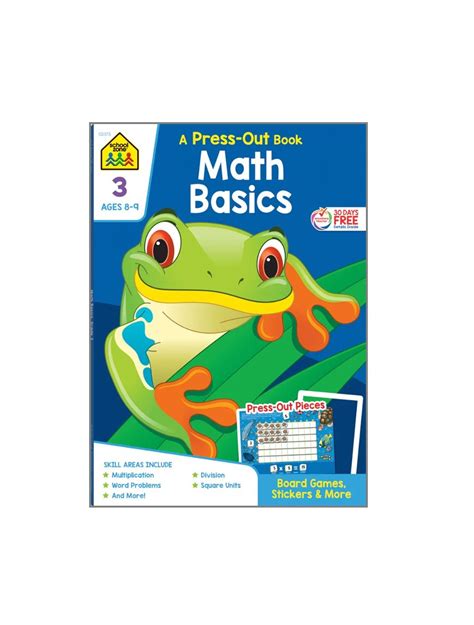 Math Basics Press Out Book Grade 3