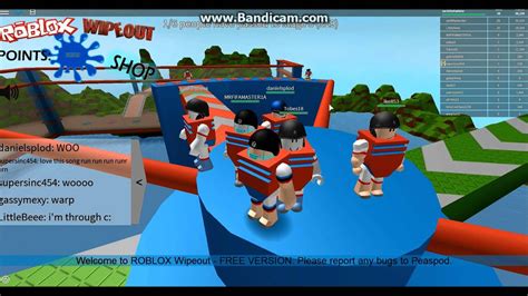 Lets Play Roblox Itsssss Wipeout Youtube