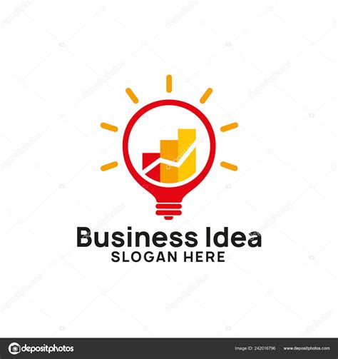Business Creative Idea Logo Design Template Chart Arrow Illustration