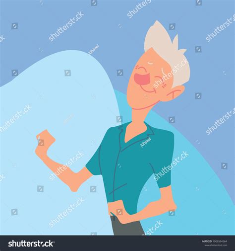 Seniors Active Old Man Happy Character Stock Vector Royalty Free 1906564264 Shutterstock