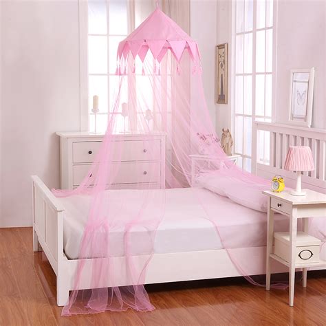 Kids baby bed canopy bedcover mosquito net curtain bedding dome tent cotton. Kids Harlequin Collapsible Hoop Sheer Mosquito Net Bed ...