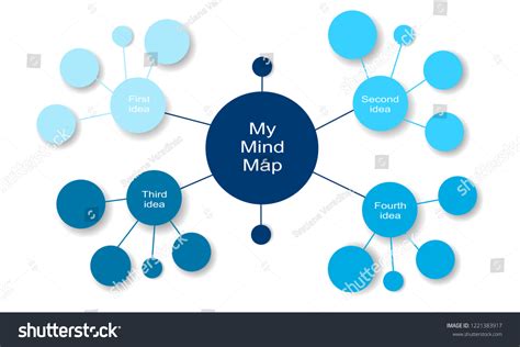 Abstract Mind Map Infographic Vector Graphic Stock Vector Royalty Free
