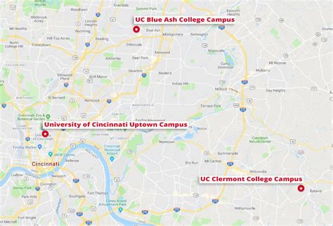 Uc Clermont Campus Map Tourist Map Of English